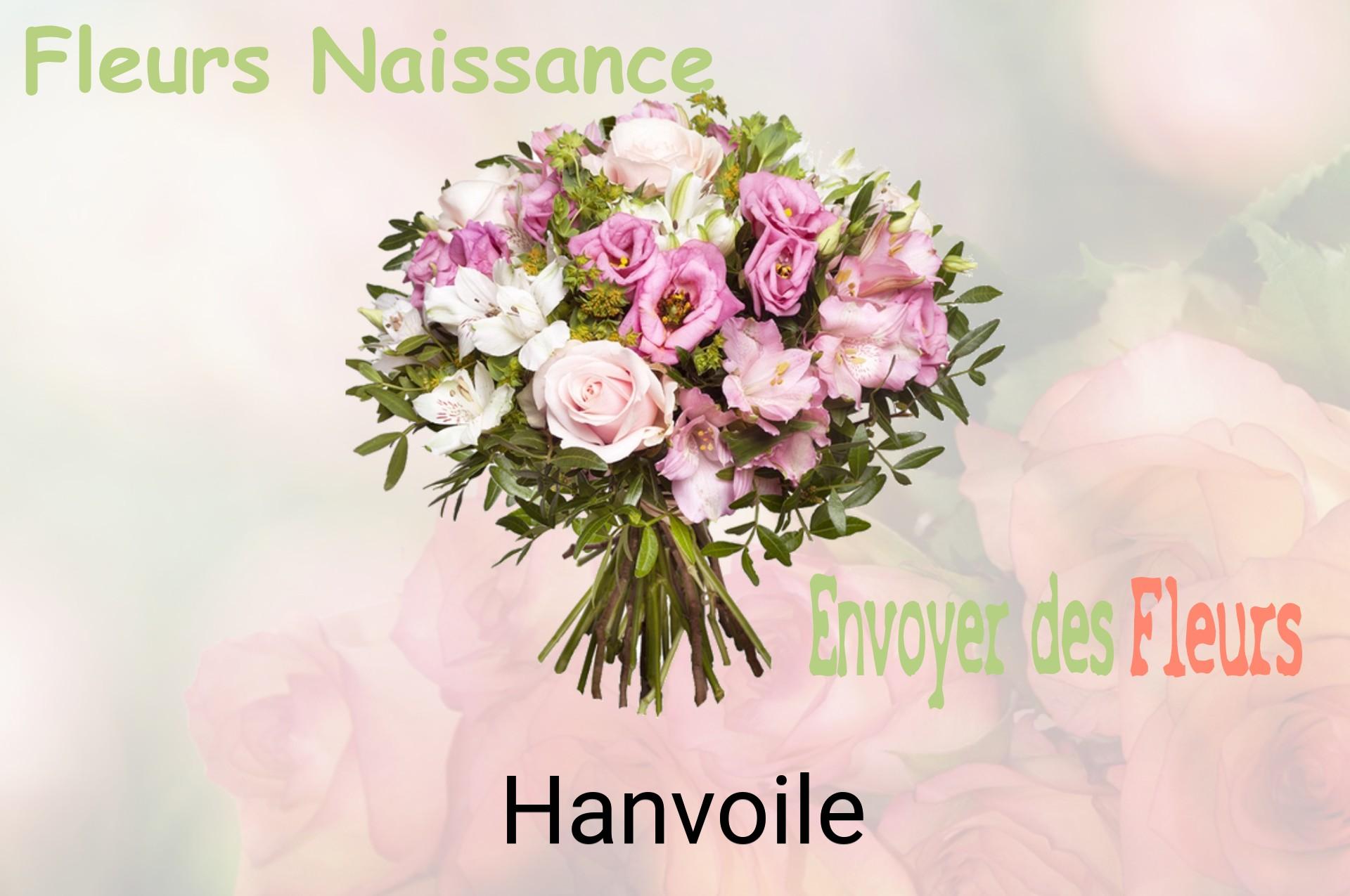 Bouquet de fleurs de naissance livré à Hanvoile
